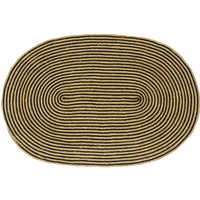 vidaXL Rug Natural and Black 100 x 152 cm Jute