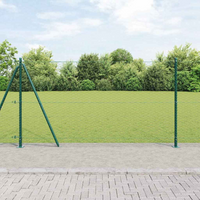 vidaXL Fence Post Green 50 x 1.2 m (36 mm mesh) Steel and PVC