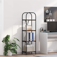 vidaXL Bookshelf Smoked Oak 40 x 30 x 146 cm Engineered wood