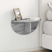 vidaXL Wall Shelf Grey Sonoma 48 x 24 x 24 cm Engineered Wood