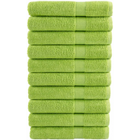 vidaXL Premium Sauna Towels SOLUND 10 pcs Apple Green 80x200 cm 600 gsm