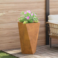 vidaXL Planter Rusty 40 x 40 x 75 cm Weathering Steel