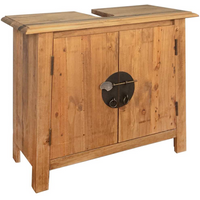 vidaXL Bathroom Vanity Cabinet Solid Pinewood 70x32x63 cm