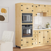 vidaXL Cabinet SKI Honey Brown 66 x 58 x 207 cm Solid Pine Wood