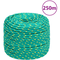 vidaXL Boat Rope Green 6 mm 250 m Polypropylene
