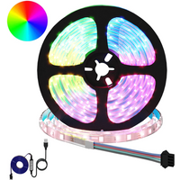 vidaXL LED Strip 2 pcs Black and Transparent 5100 mm