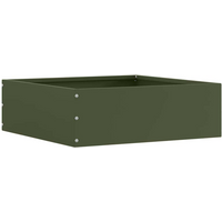 vidaXL Lawn Edging Olive Green 40 x 40 x 13 cm Steel