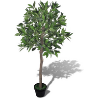 vidaXL Artificial Bay Tree with Pot 120 cm