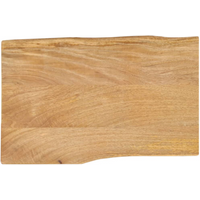 vidaXL Table Top 60x40x2.5 cm Live Edge Solid Wood Mango