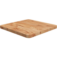 vidaXL Square Table Top Light Brown 40x40x2.5cm Treated Solid Wood Oak