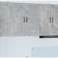 vidaXL Kitchen Cabinet Concrete Grey 80 x 31 x 80 cm Engineered Wood