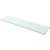 vidaXL Shelf Panel Glass Clear 100x25 cm
