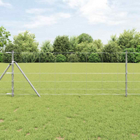 vidaXL Field Fence Silver 100 x 0.8 m Galvanised steel