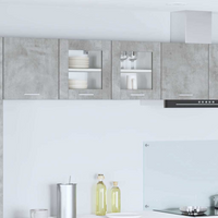 vidaXL Hanging Cabinet Riga 2 pcs Concrete Grey 40 x 31 x 40 cm