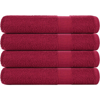 vidaXL Sauna Towels "FROGN" 4 pcs Bordeaux 80x200 cm 360 gsm