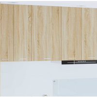 vidaXL Hanging Cabinet with Door Sonoma Oak and White 50 x 31 x 80 cm
