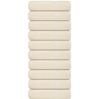 vidaXL Hand Towels "FROGN" 10 pcs Cream 50x100 cm 360 gsm
