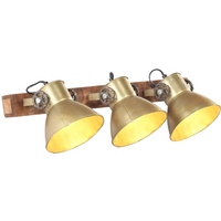 vidaXL Industrial Wall Lamp Brass 65x25 cm E27