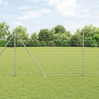 vidaXL Fence Post Galvanized 50 x 1.6 m Steel
