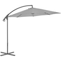 vidaXL Cantilever Garden Parasol with Steel Pole 300 cm Anthracite