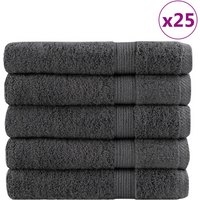 vidaXL Premium Sauna Towels "SOLUND" 50 pcs Anthracite 80x200 cm 600 gsm