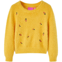 Kids' Sweater Knitted Ochre 128