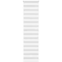 vidaXL Zebra Blind White 60x200 cm Fabric Width 55.9 cm Polyester