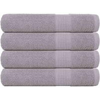 vidaXL Sauna Towels "FROGN" 4 pcs Grey 80x200 cm 360 gsm