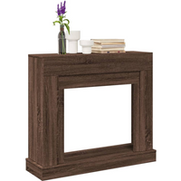 vidaXL Fireplace Surround Brown Oak 100x30x87.5 cm Engineered Wood