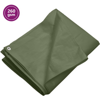 vidaXL Tarpaulin 260 g/m² 4x8 m Green HDPE