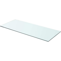 vidaXL Shelf Panel Glass Clear 70x30 cm