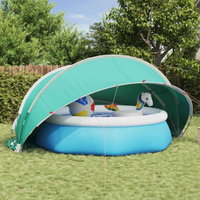 vidaXL Pool Dome Folding Manual Green 472 x 460 x 229 cm