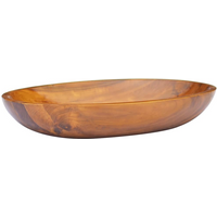 vidaXL Basin Solid Teak Wood 60x40x10 cm