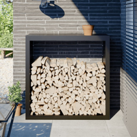 VIDAXL Firewood Rack 100x40x100 cm Steel