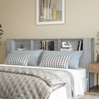vidaXL Headboard Cabinet Grey Sonoma 220x18.5x104.5 cm