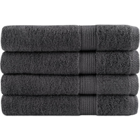 vidaXL Premium Towels "SOLUND" 4 pcs Anthracite 100x200 cm 600 gsm