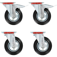 vidaXL Swivel Casters 4 pcs 160 mm