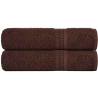 vidaXL Bath Towels "FROGN" 2 pcs Brown 100x150 cm 360 gsm