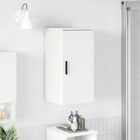 vidaXL Bathroom Cabinet Wall-mounted with Door White 30 x 31.5 x 61 cm