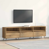 vidaXL TV Cabinet Artisan oak 150 x 30 x 44.5 cm Engineered wood