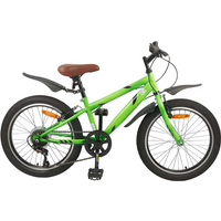 vidaXL Kids Bike 24'' 6-Speed for 8-12 Years Old Green