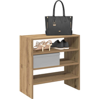 vidaXL Shoe Racks 2 pcs Stackable Artisan Oak 60x30x30.5 cm