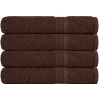 vidaXL Sauna Towels "FROGN" 4 pcs Brown 80x200 cm 360 gsm