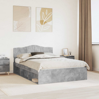 vidaXL Bed Frame with Headboard Concerte 140 x 190 cm Solid Pine Wood