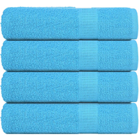 vidaXL Hand Towels "FROGN" 4 pcs Turquoise 50x100 cm 360 gsm