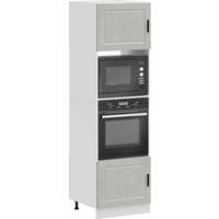 vidaXL Oven Cabinets 2 pcs Porto Concrete Grey Engineered Wood