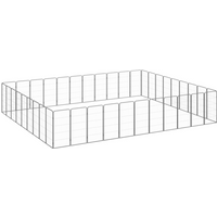 vidaXL 40-Panel Dog Playpen Black 50x100 cm Powder-coated Steel