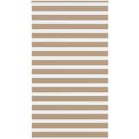vidaXL Zebra Blind Sand Brown 120x200 cm Fabric Width 115.9 cm Polyester