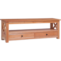 vidaXL TV Cabinet 115x30x40 cm Solid Mahogany Wood
