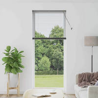 vidaXL Venetian Blinds Manual Dark Grey 220 x 90 cm Aluminium